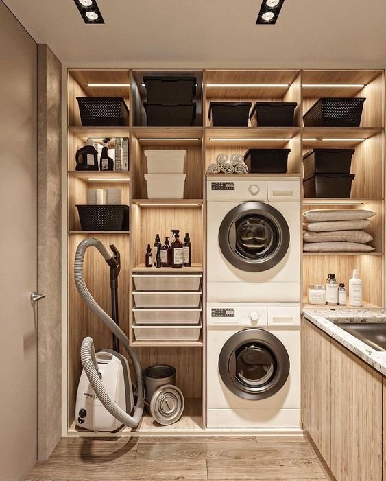 Stylish Wood Storage Solution