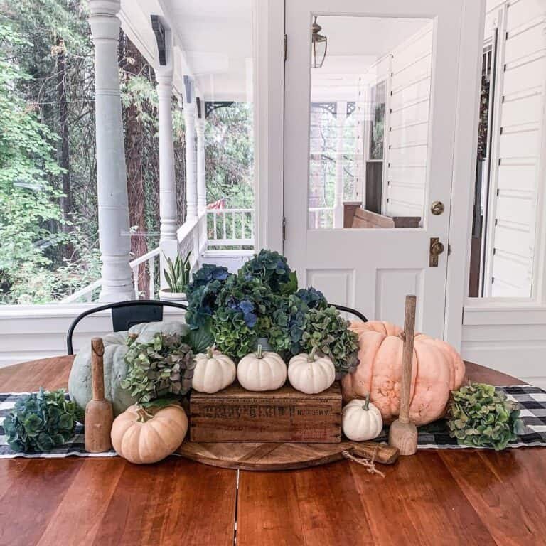 Sunroom Pumpkin Arrangement