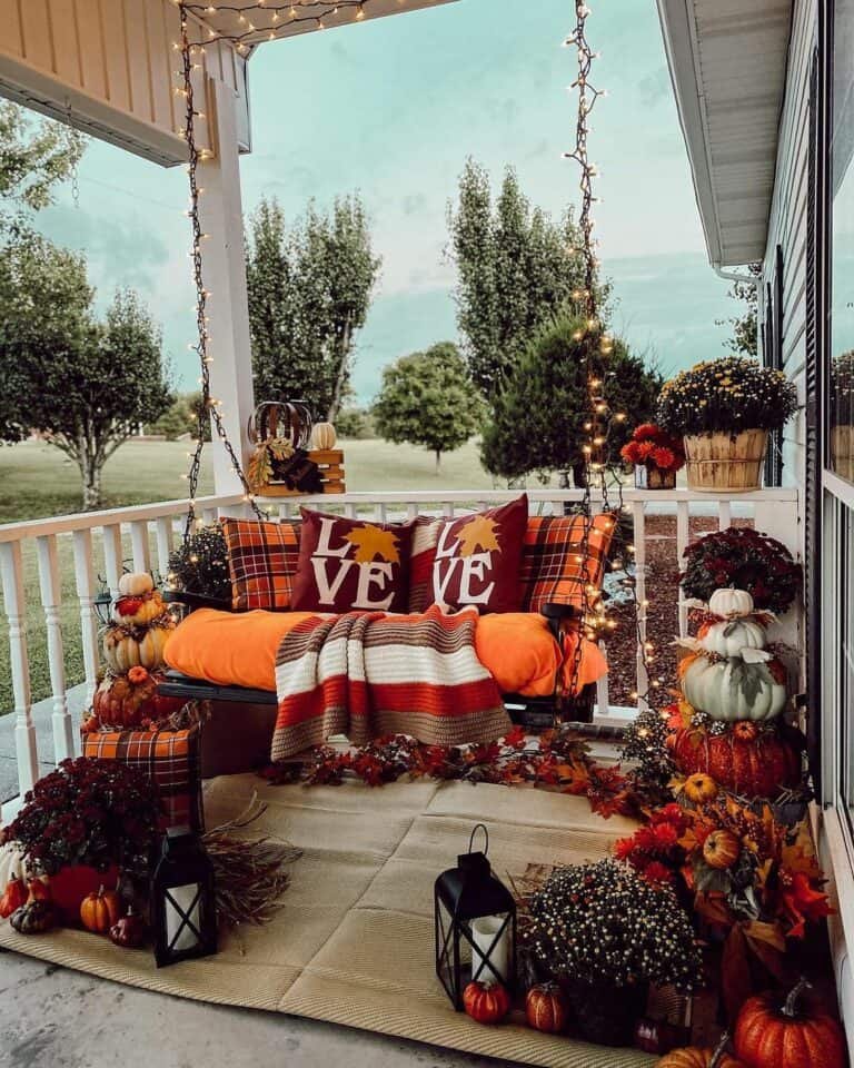 Swing-Infused Porch Charm