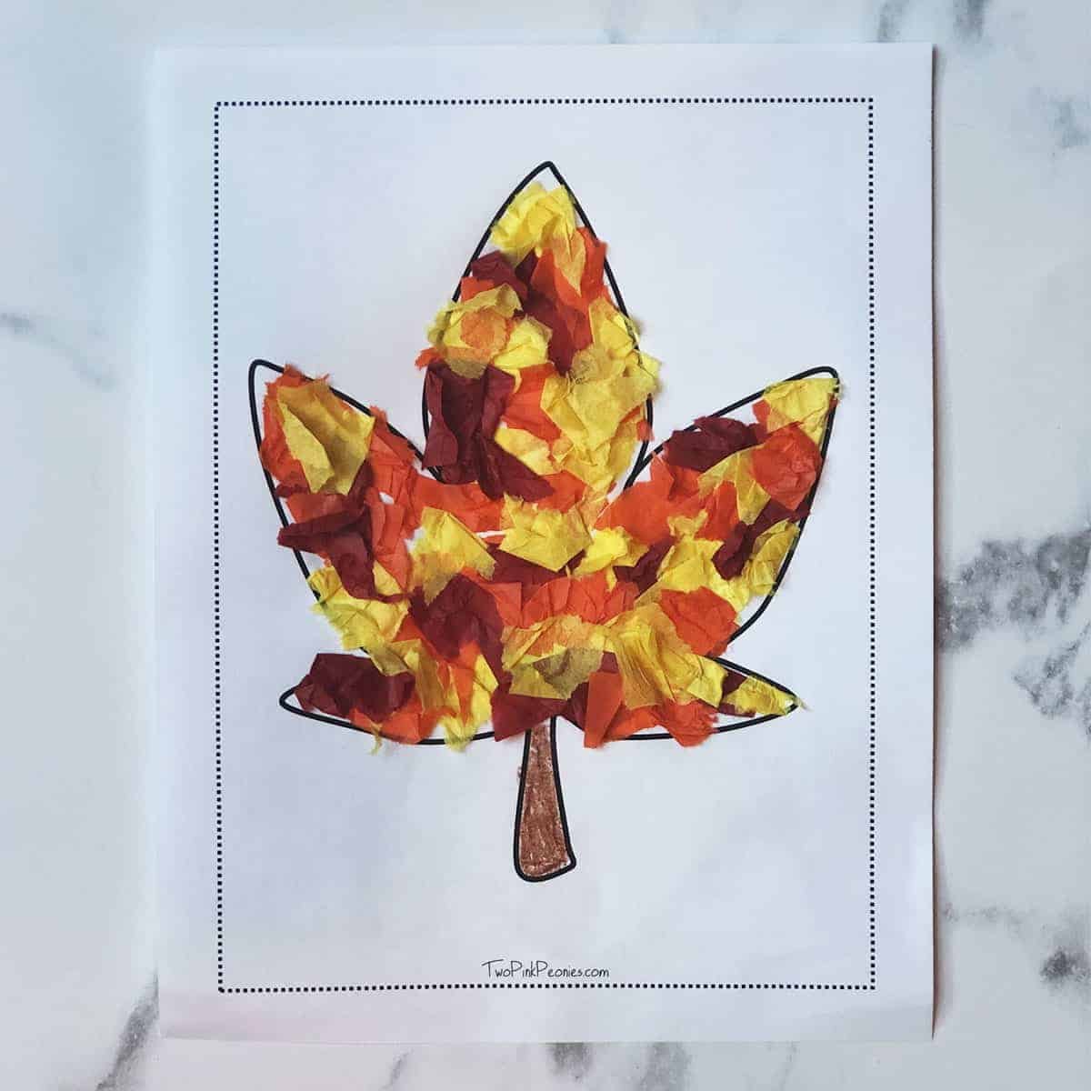 Tissue Paper Maple Leaf