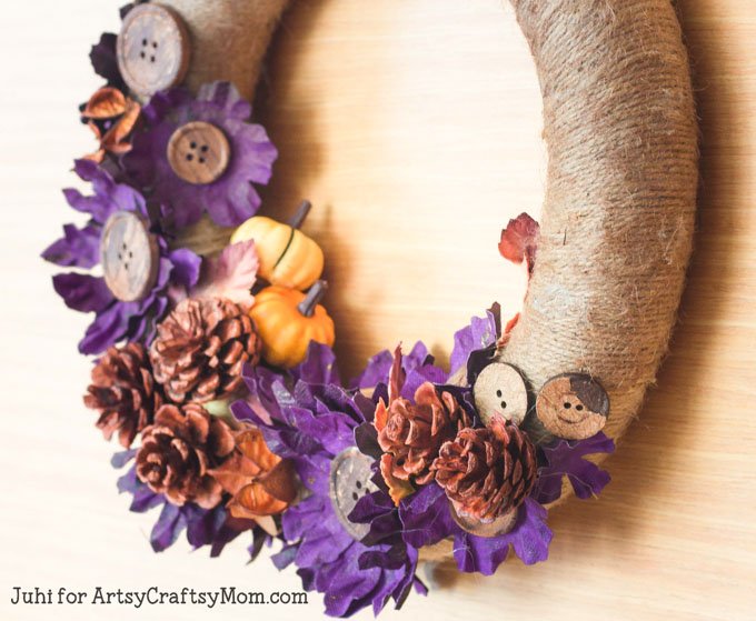 Twine and Pinecone Decor