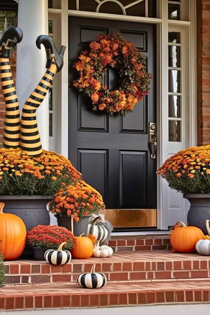 Upside-Down Witch Entryway