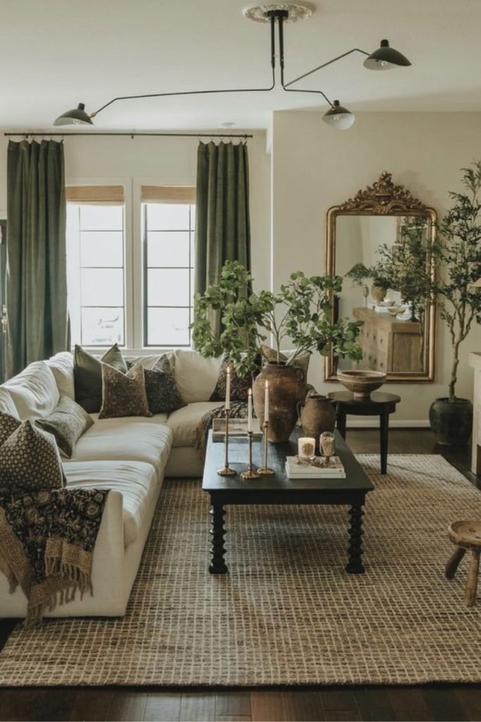 Vintage Accents and Greenery