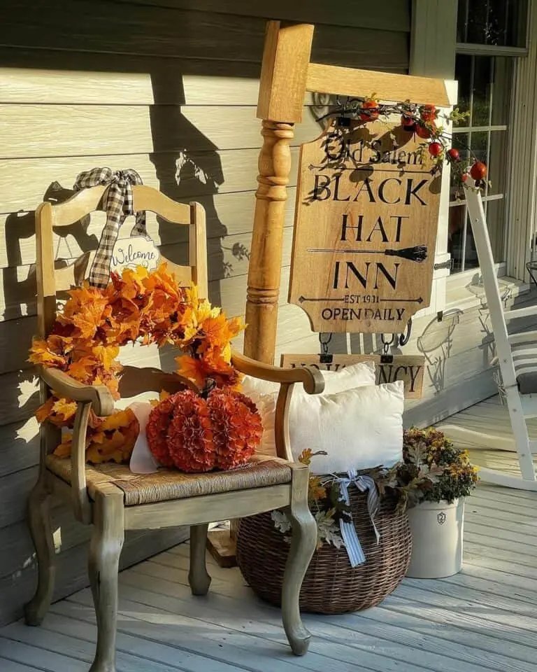 Vintage Decor on Porch