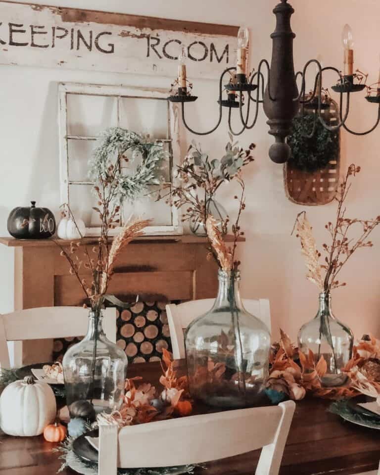 Vintage Fall Table Decor