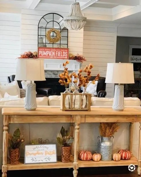 Wheat and Mums Display