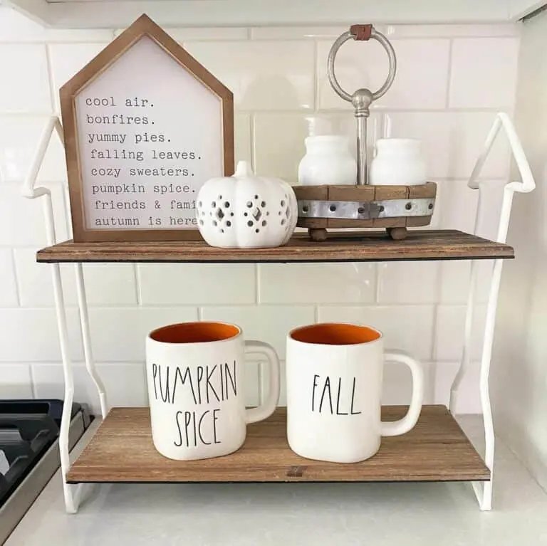 White and Wood Tray