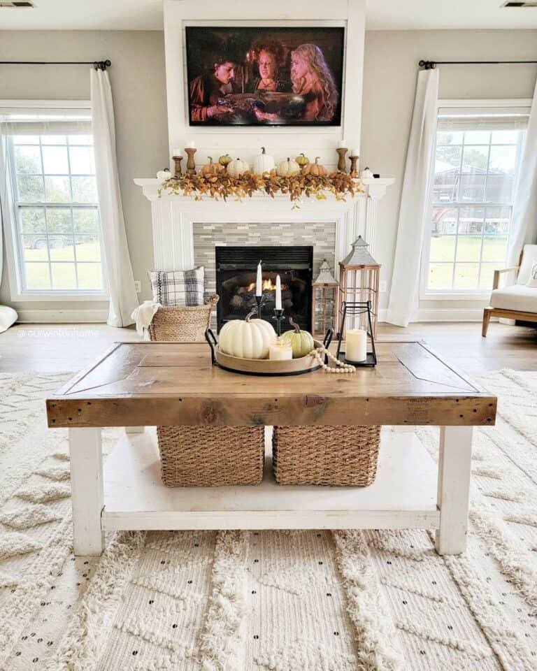 White Pumpkin Decor