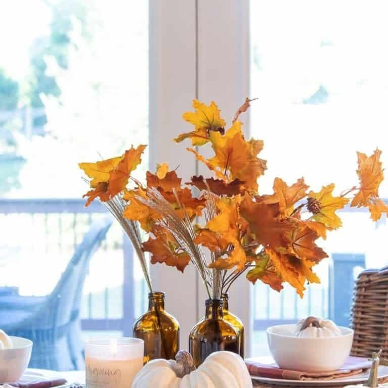 White Pumpkins as Decor Accents