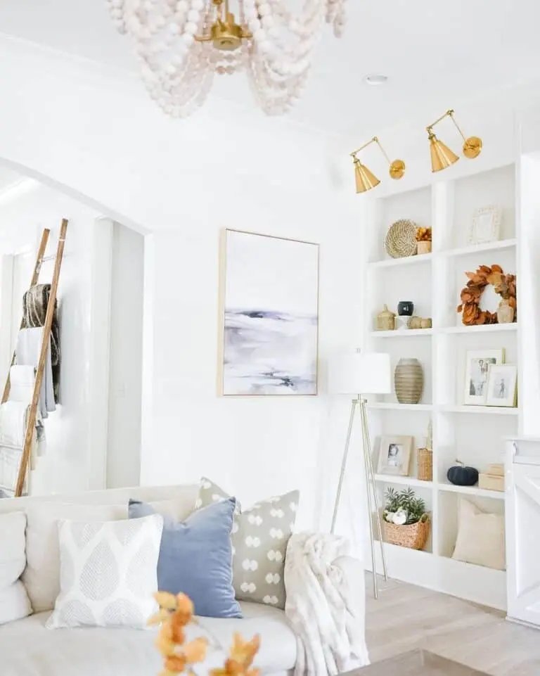 White Room with Orange Touches