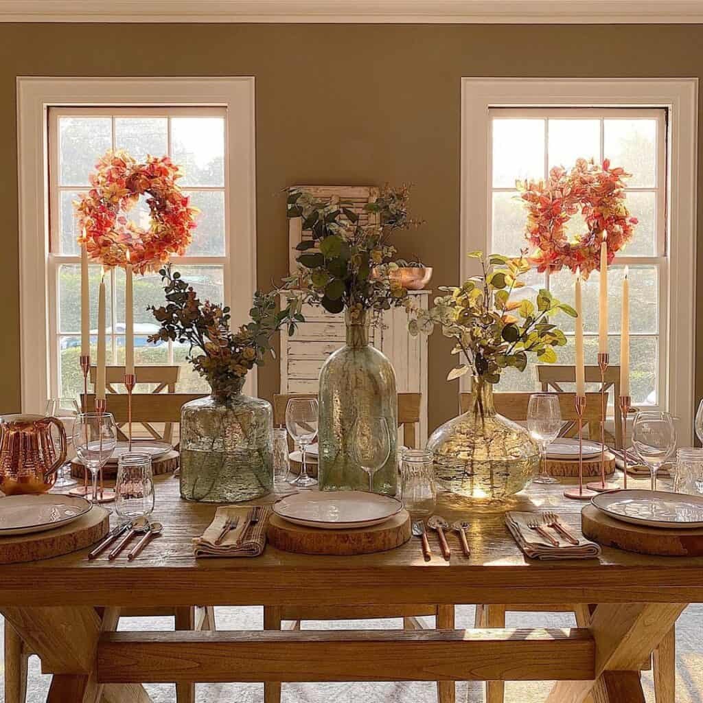 Window Wreath Display