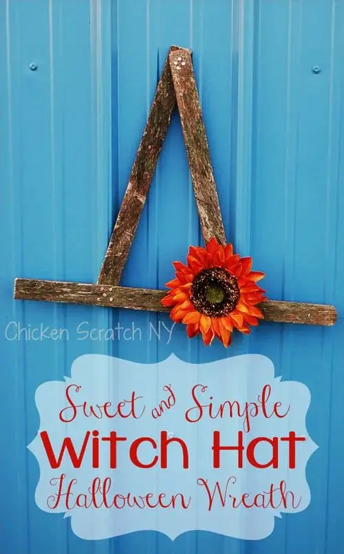 Witch Hat Door Wreath