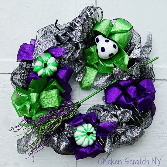 Witch-Themed Wreath Design