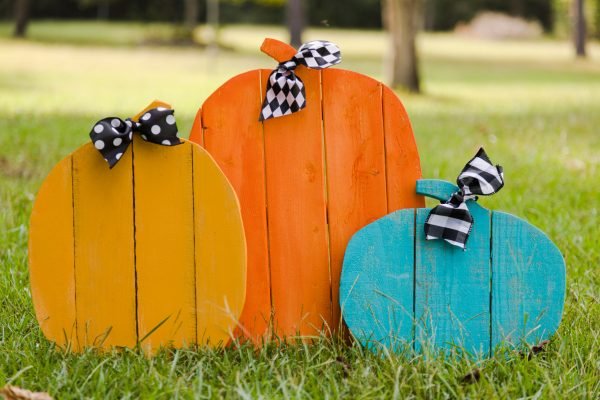 Wood Pallet Pumpkin Fence
