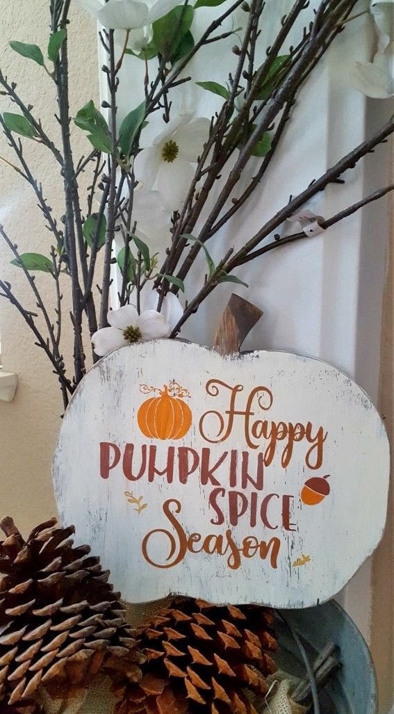 Wood Pumpkin Sign Craft