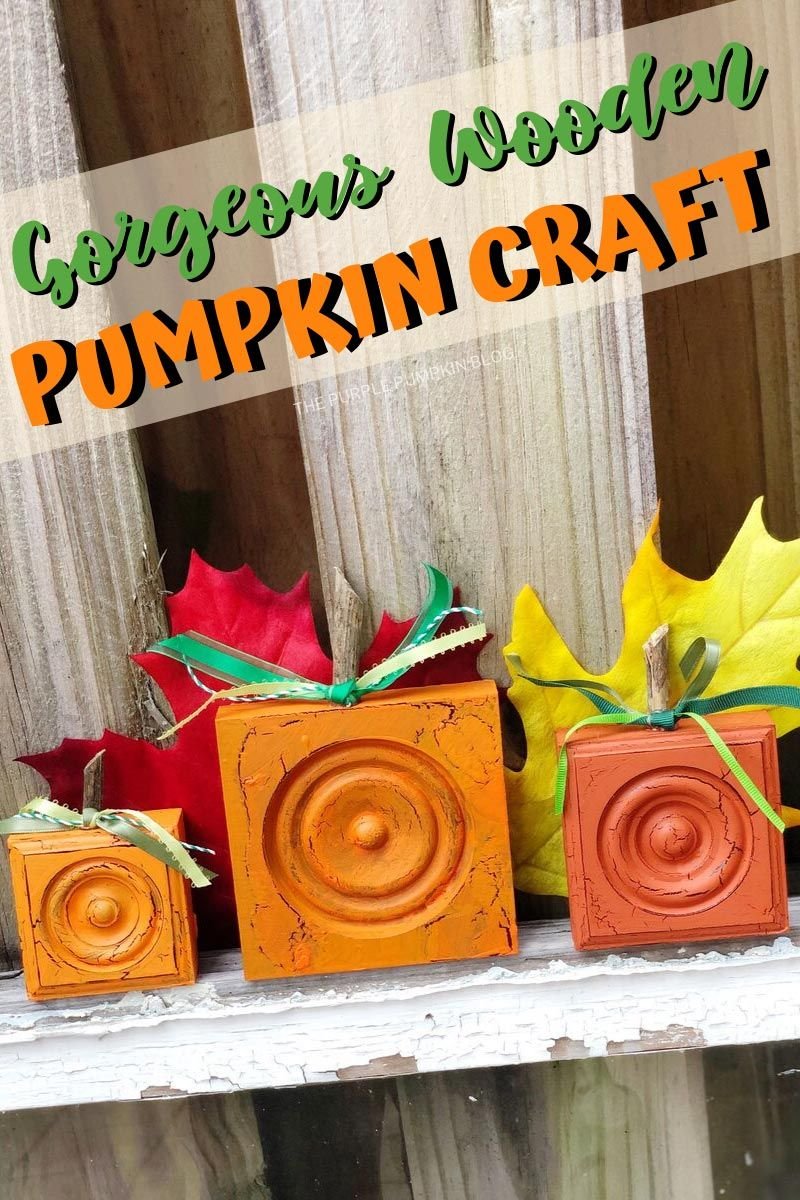 Wooden Pumpkin Decor