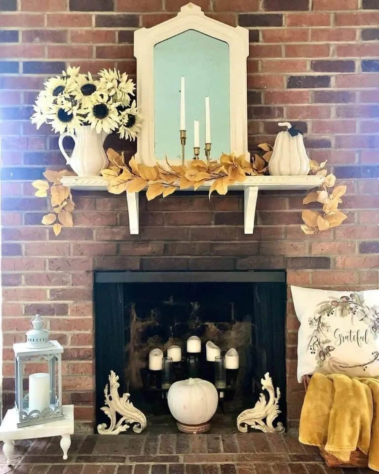 Yellow Fall Mantel Style