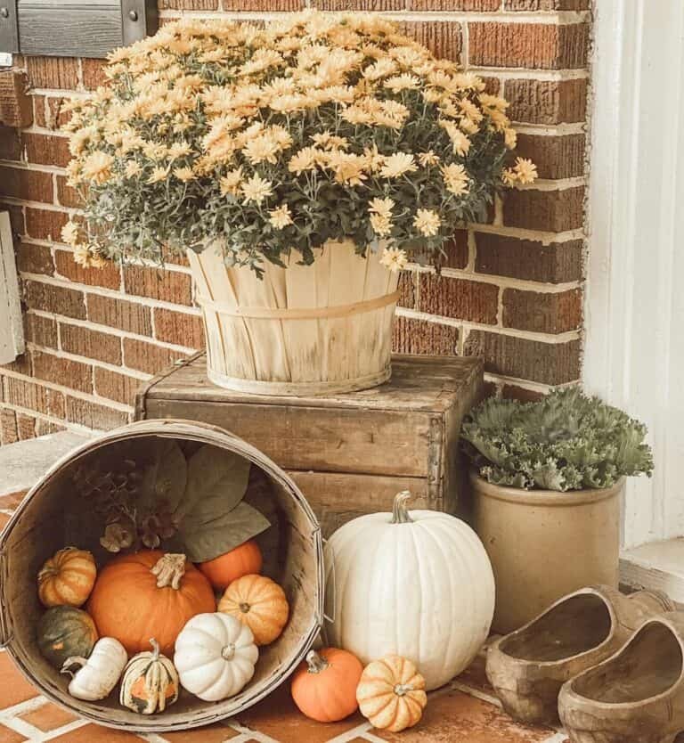 Yellow Flower Porch Decor