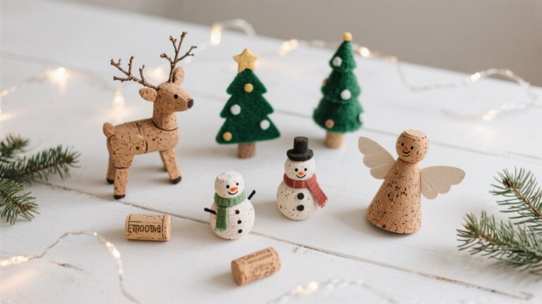 13 Adorable Wine Cork Christmas Crafts & DIY Ideas