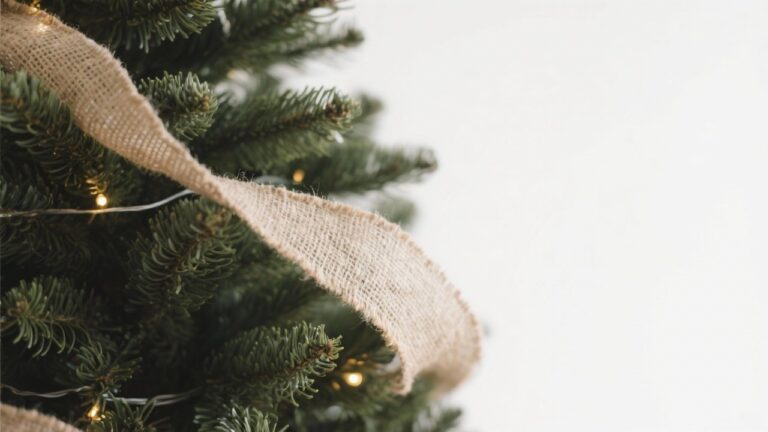 13 Burlap Ribbon Christmas Tree Decorating Ideas & DIY Tips