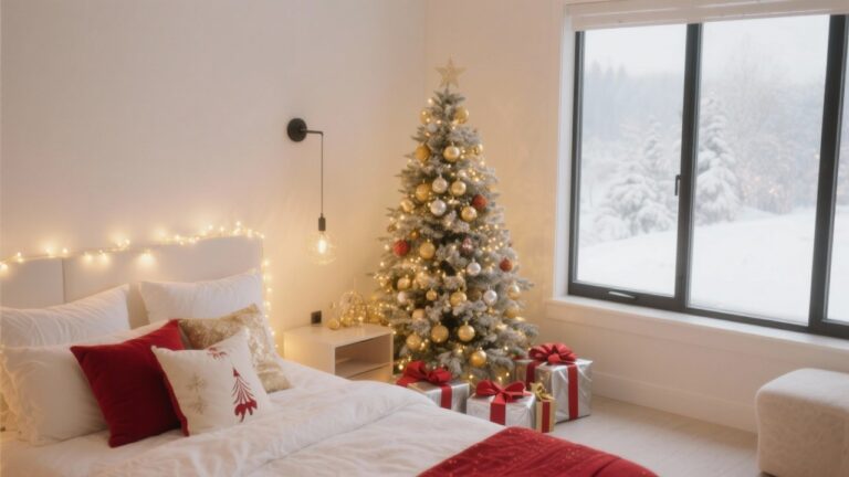 20 Cozy Bedroom Christmas Tree Ideas for Holiday Magic