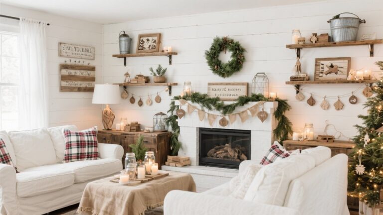 20 DIY Farmhouse Christmas Decor Ideas That'll Transform Your Home