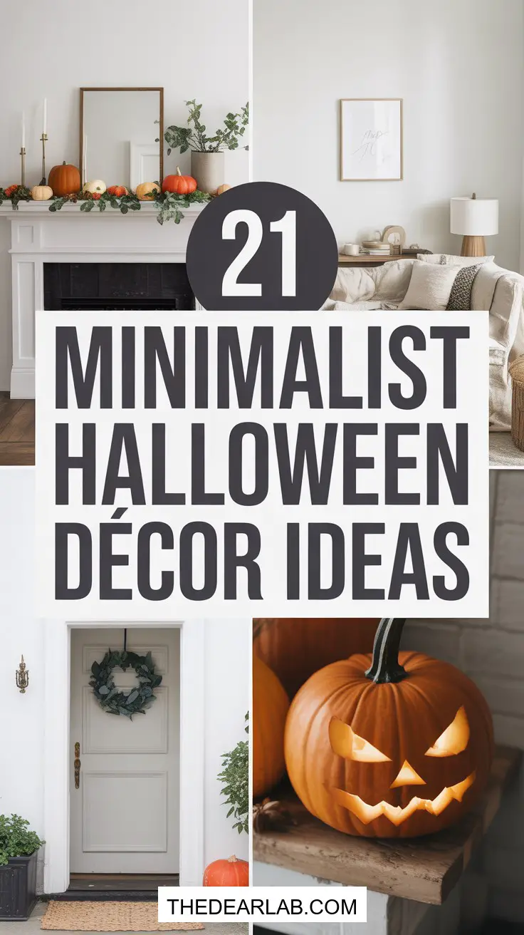 21 Minimalist Halloween Decor Ideas
