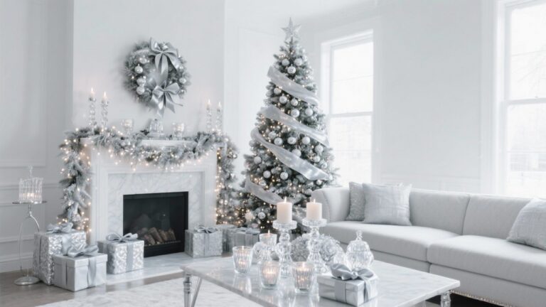 22 Silver Christmas Decor Ideas for Glamorous Holiday Style