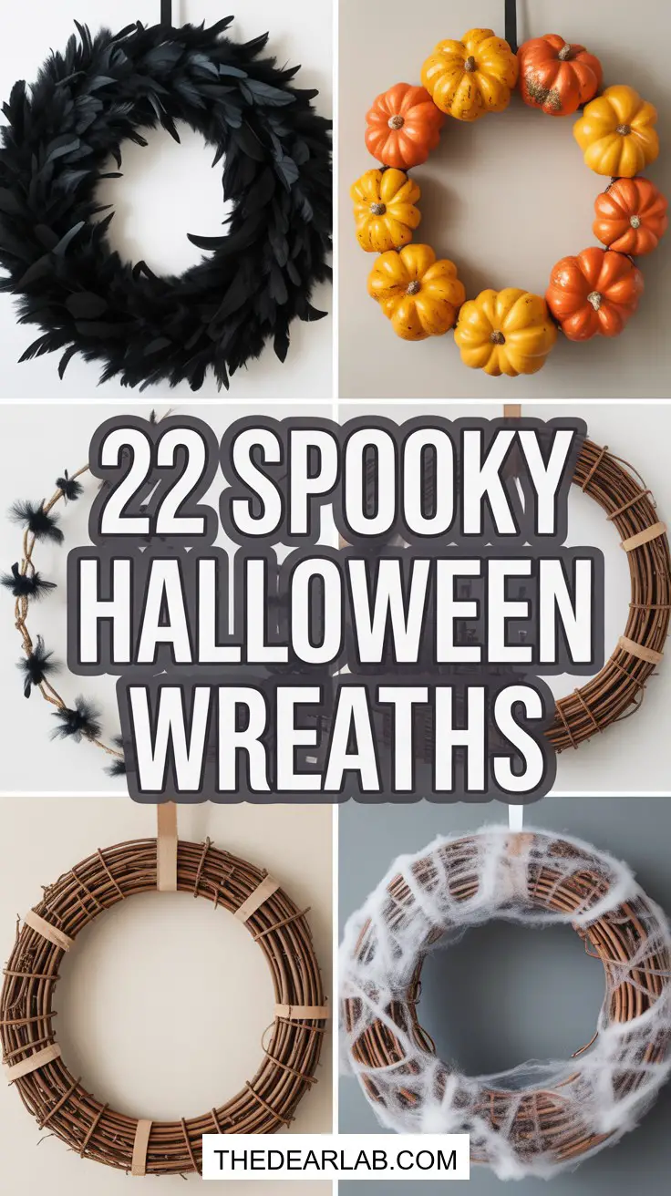 22 Spooky Halloween Wreath Ideas for Festive Decor