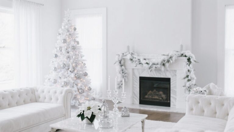 22 White Christmas Decor Ideas for Enchanting Holiday Style