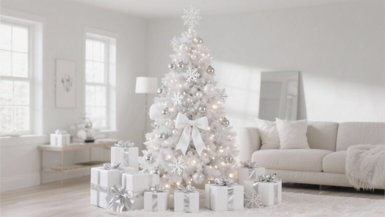 23 Elegant White Christmas Tree Decorating Ideas & Inspiration