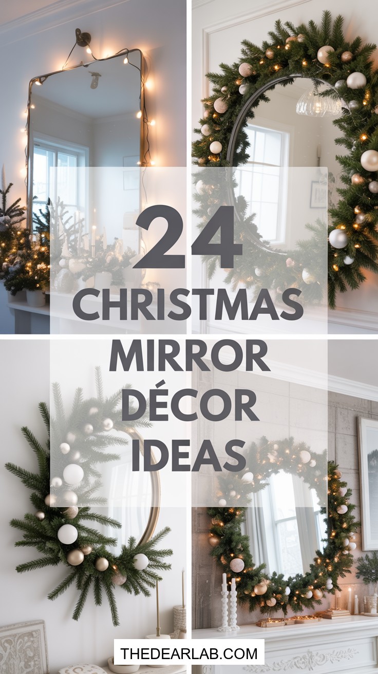 24 Christmas Mirror Décor Ideas That Transform Your Space