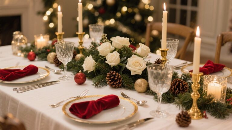 25 Magical Christmas Table Settings for Perfect Holiday Dinners