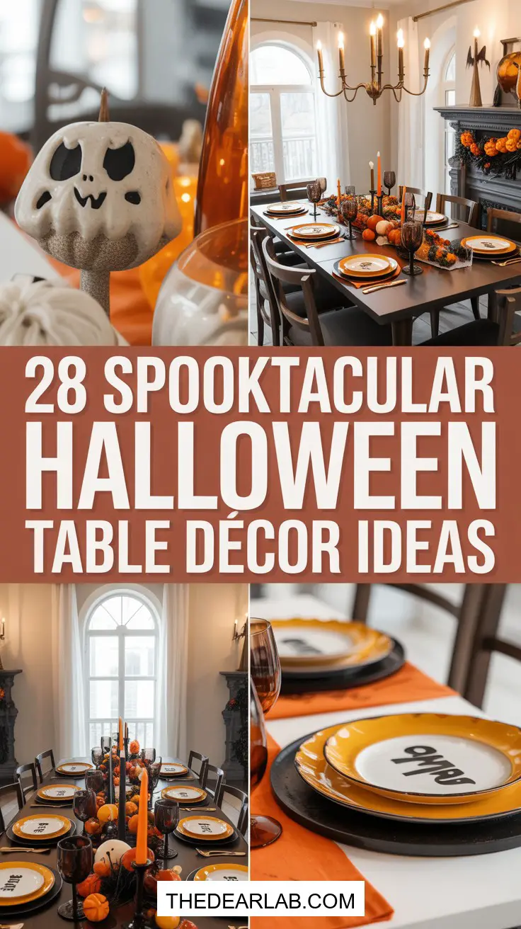 28 Spooky Halloween Table Decor Ideas