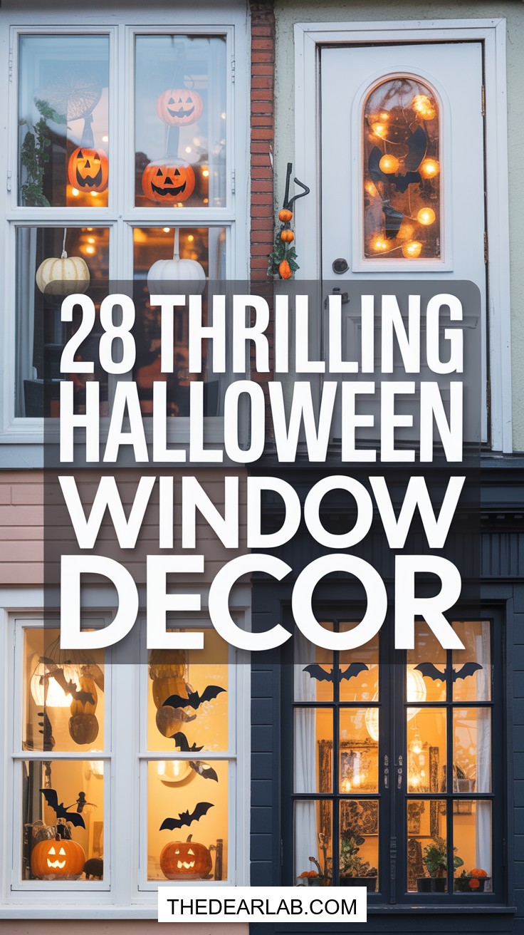 28 Spooky Halloween Window Decor Ideas