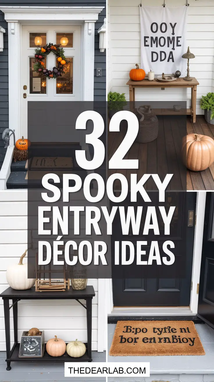 32 Spooky Halloween Entryway Decor Ideas