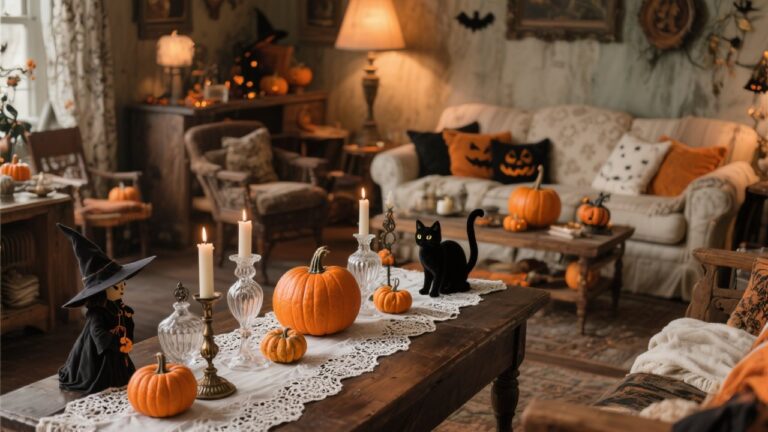33 Cozy Vintage Halloween Decor Ideas