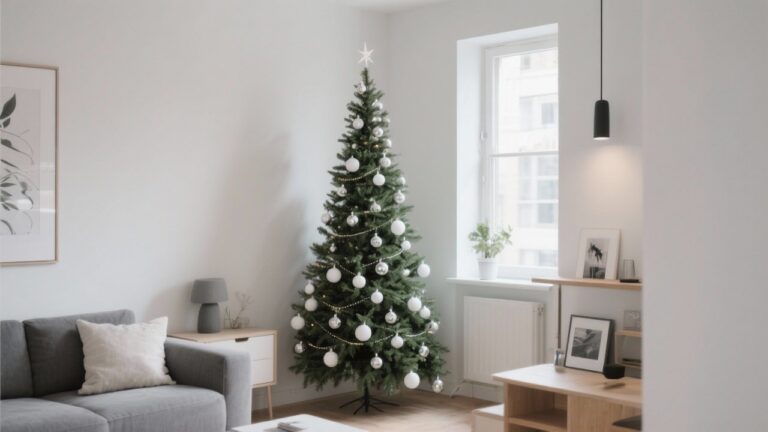 33 Slim Christmas Tree Ideas for Small Space Decorating