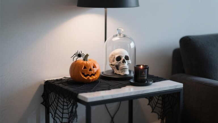 33 Spooky Halloween Side Table Decor Ideas