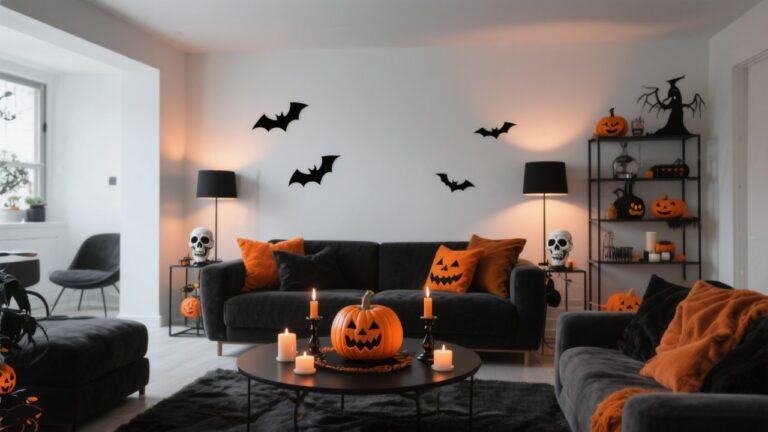 36 Spooky Living Room Halloween Decor Ideas