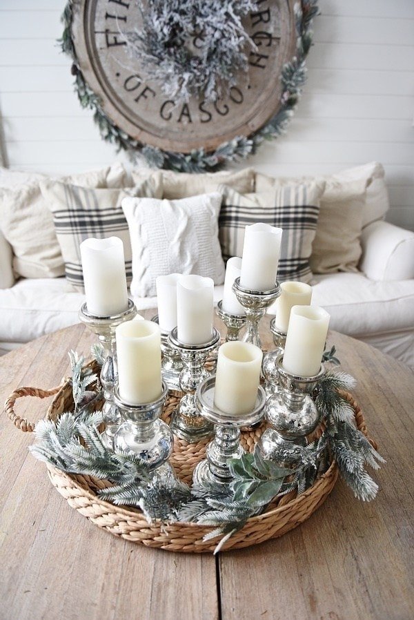 Basket Winter Centerpiece