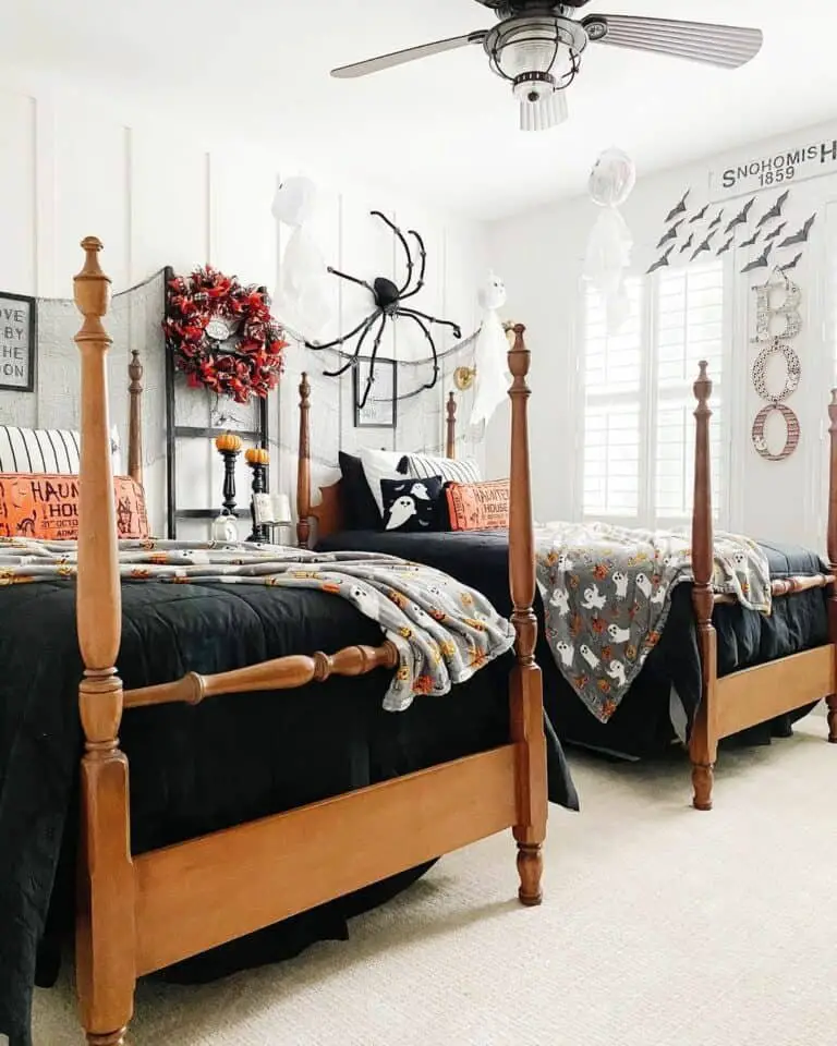 Black and White Halloween Decor