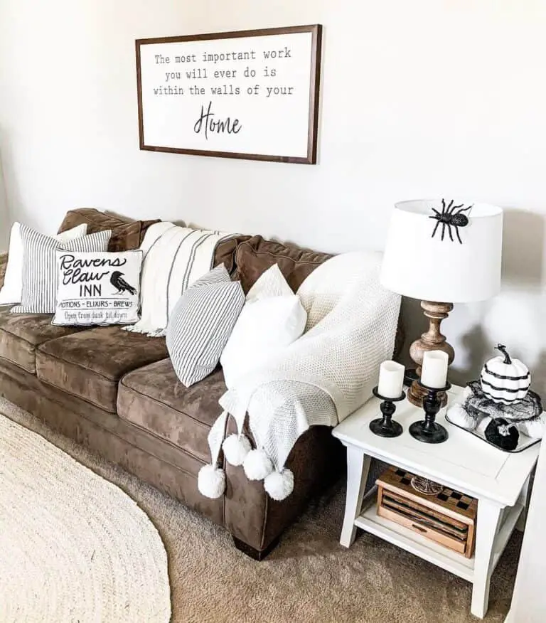 Black and White Halloween Decor