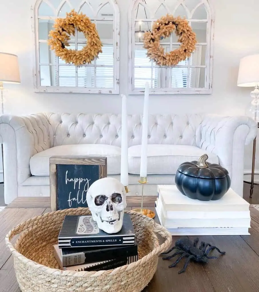 Black and White Halloween Decor