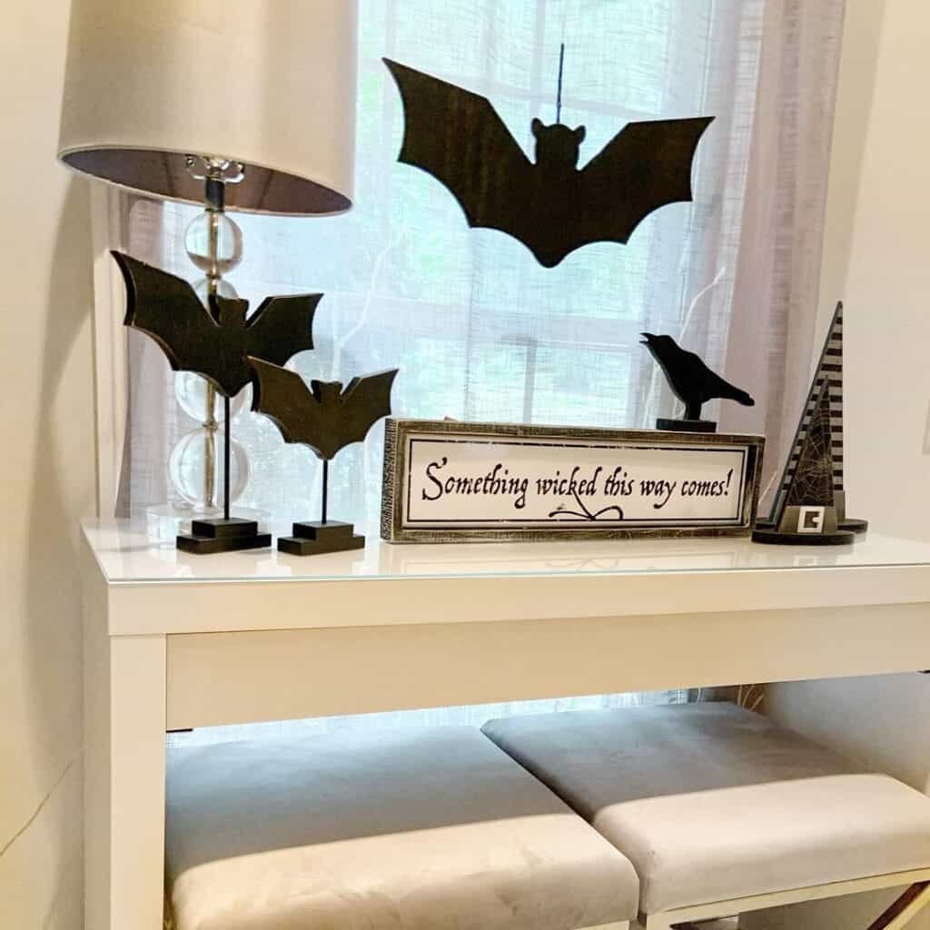 Black and White Halloween Decor