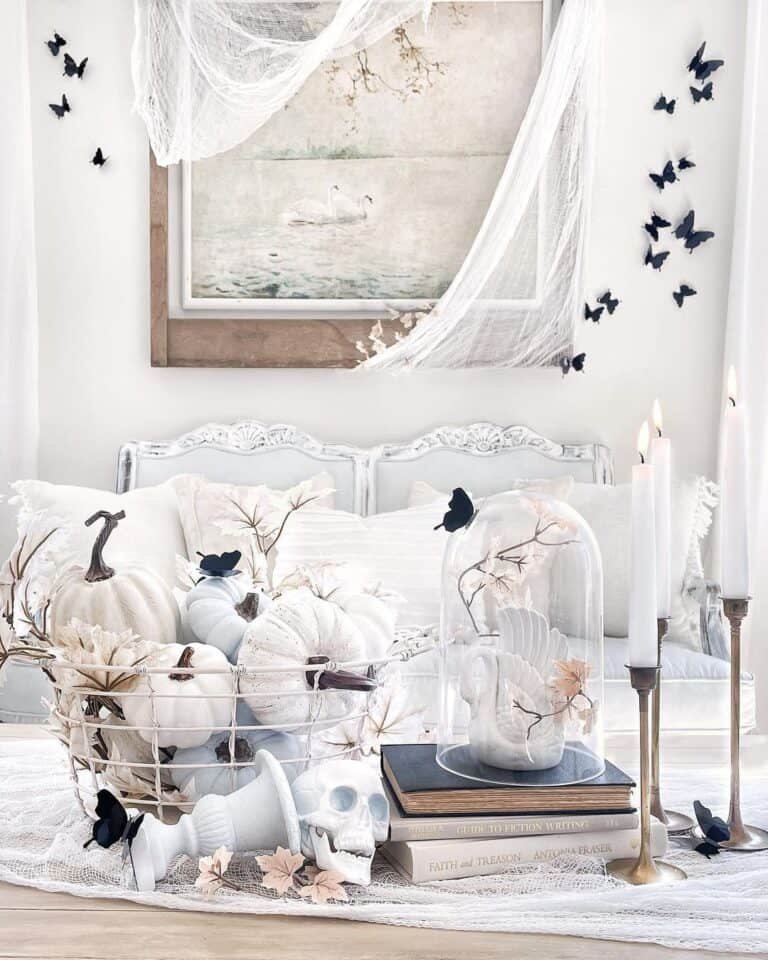 Black Butterflies on Wall