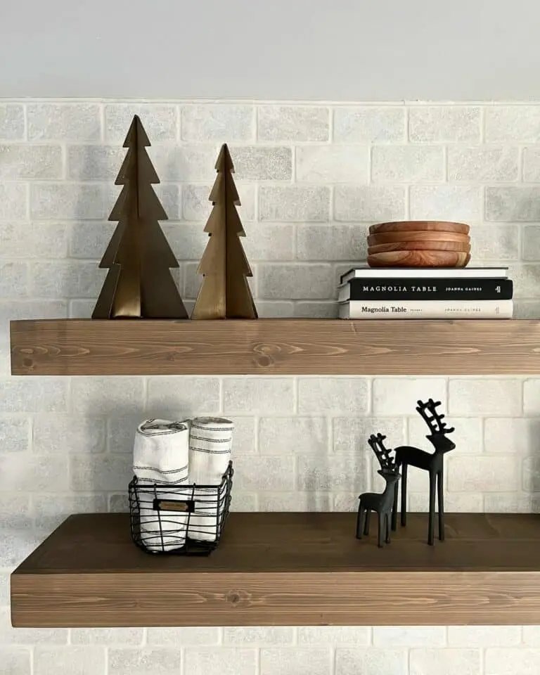 Black Reindeer Shelf Display