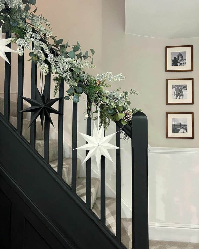 Black White Paper Stars