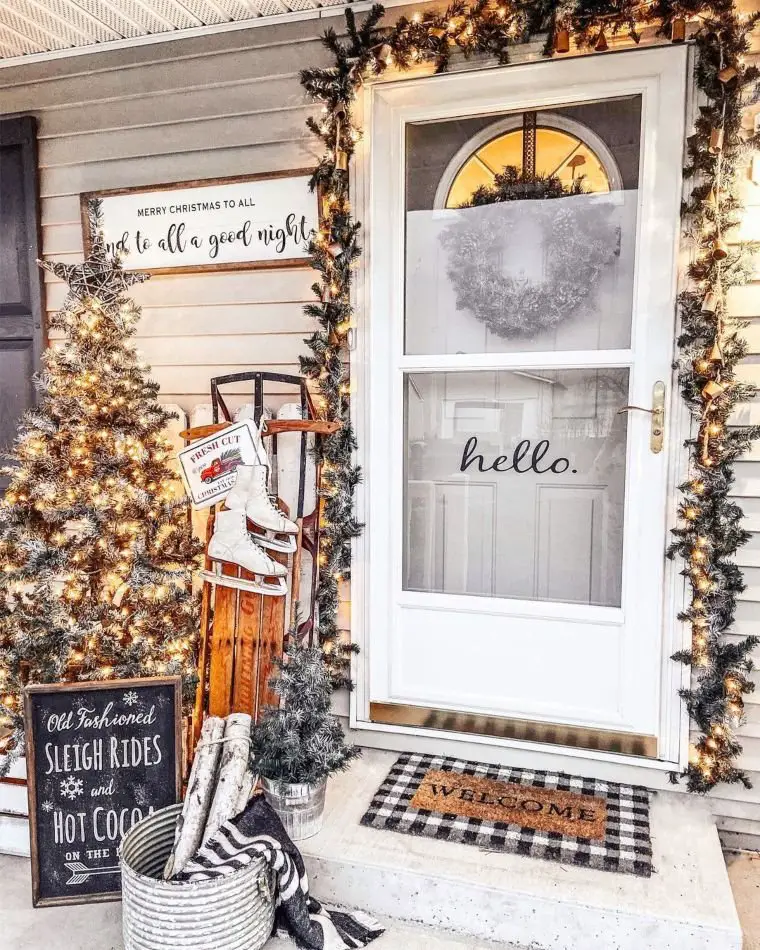 Black White Porch