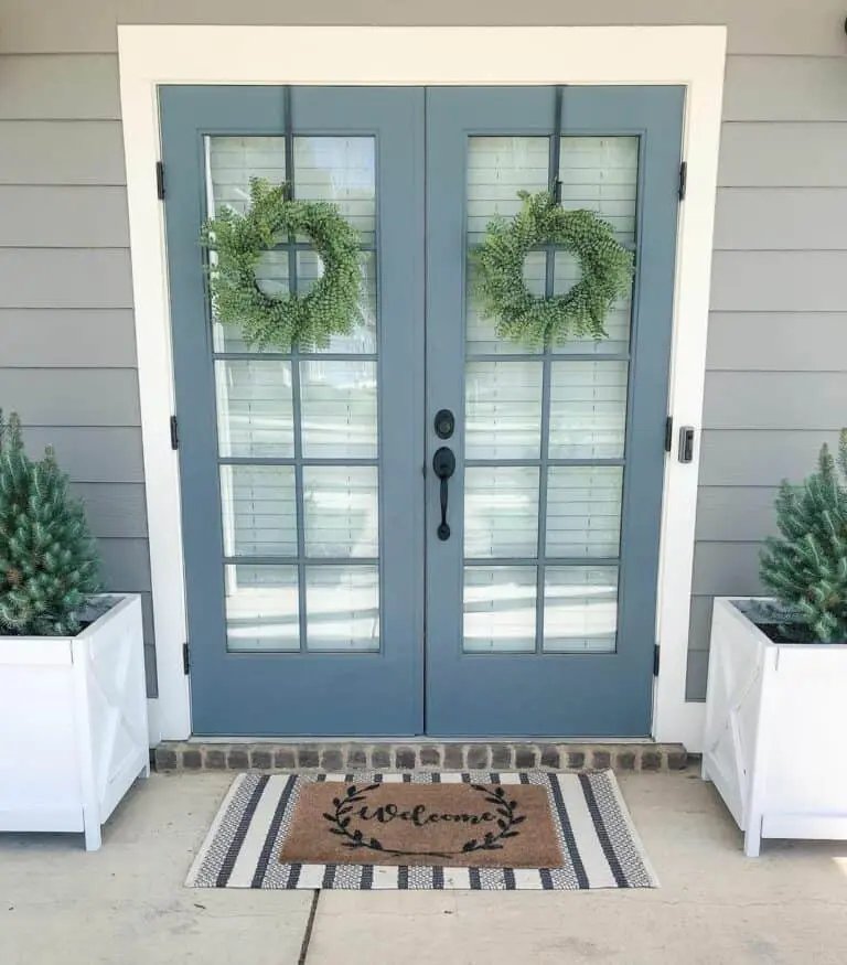 Blue French Doors